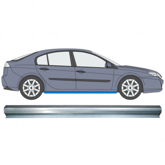 Slieksnis priekš Renault Laguna III 2008-2015 / Kreisais = Labais (simetrisks) 8975