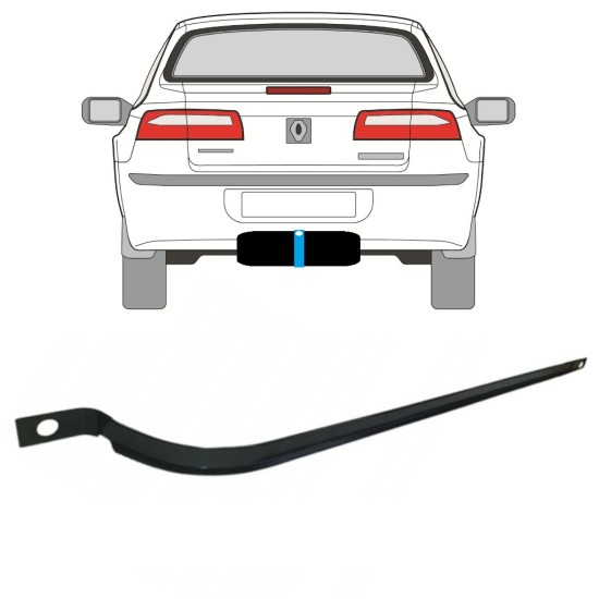 Degvielas tvertnes kronšteini priekš Renault Laguna II 2001-2007 14956