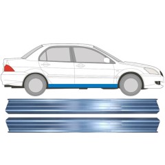 Slieksnis priekš Mitsubishi Lancer 2003-2008 / Kreisais+Labais / Komplekts 11359