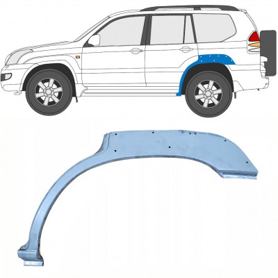 Aizmugurējā arka ar atveri priekš Toyota Land Cruiser 2003-2010 / Kreisā 10213