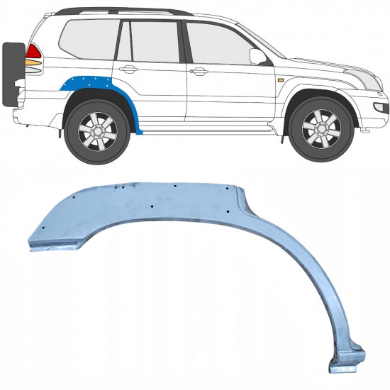 Aizmugurējā arka ar atveri priekš Toyota Land Cruiser 2003-2010 / Labā 10212