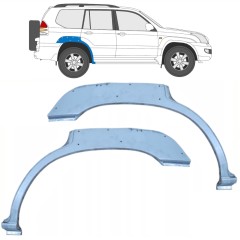 Aizmugurējā arka ar atveri priekš Toyota Land Cruiser J120 2003-2010 / Kreisais+Labais / Komplekts 10214