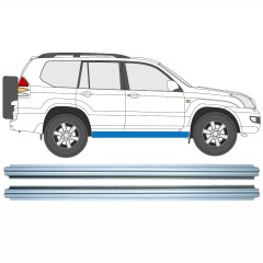 Slieksnis priekš Toyota Land Cruiser J120 2003-2010 / Kreisais = Labais (simetrisks) / Komplekts 10578