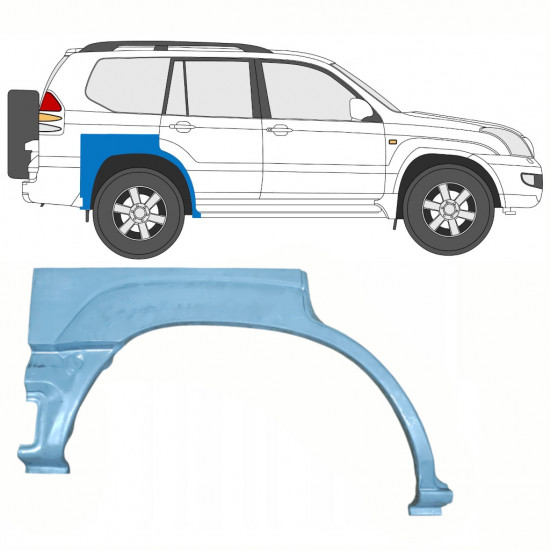 Aizmugurējā arka priekš Toyota Land Cruiser 2003-2010 / Labā 8762