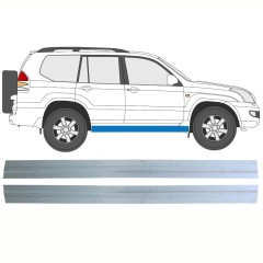 Iekšējais slieksnis priekš Toyota Land Cruiser J120 2003-2010 / Kreisais+Labais / Komplekts 16131