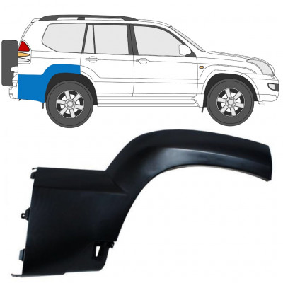 Aizmugurējā spārna sānu josla priekš Toyota Land Cruiser J120 2003-2010 / Labā 12954