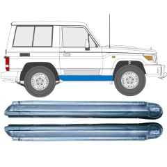 Pilns slieksnis priekš Toyota Land Cruiser J70 1984- / Kreisais+Labais / Komplekts 9479