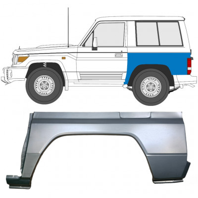 Aizmugurējā arka priekš Toyota Land Cruiser 1984-1993 / Kreisā 7057