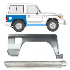 Pilns slieksnis + aizmugurējā arka priekš Toyota Land Cruiser J70 1984- / Labā / Komplekts 11478