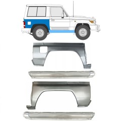 Pilns slieksnis + aizmugurējā arka priekš Toyota Land Cruiser J70 1984- / Komplekts 11480