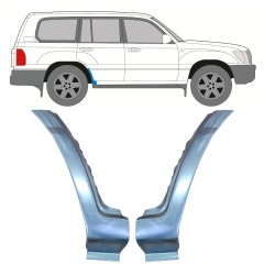 Aizmugurējā arka apakšējā daļa priekš Toyota Land Cruiser J100 1998-2007 / Kreisais+Labais / Komplekts 9767