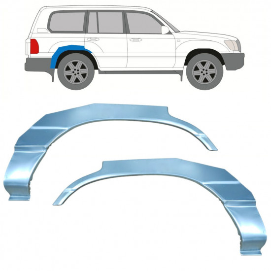 Aizmugurējā arka priekš Toyota Land Cruiser 1998-2007 / Kreisais+Labais / Komplekts 9766