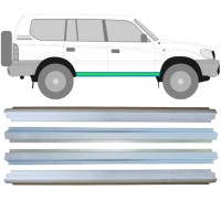 Iekšējais un ārējais slieksnis priekš Toyota Land Cruiser J90 1996-2002 / Kreisais+Labais / Komplekts 14854 Iekšējais un ārējais slieksnis priekš Toyota Land Cruiser J90 1996-2002 / Kreisais+Labais / Komplekts 14854