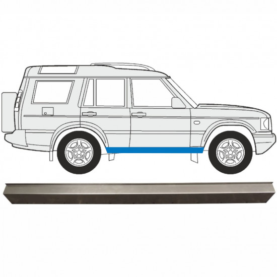 Slieksnis priekš Land Rover Discovery 1989-2004 / Kreisais = Labais (simetrisks) 5281