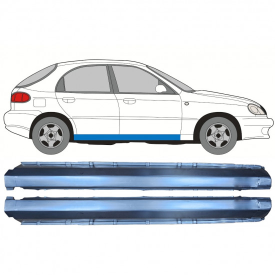 Slieksnis priekš Daewoo Lanos 1997-2008 / Kreisais+Labais / Komplekts 9765