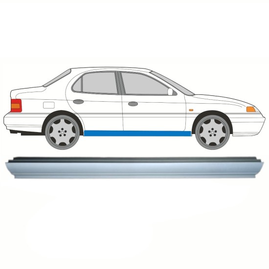 Slieksnis priekš Hyundai Lantra 1990-1995 / Kreisais = Labais (simetrisks) 8614