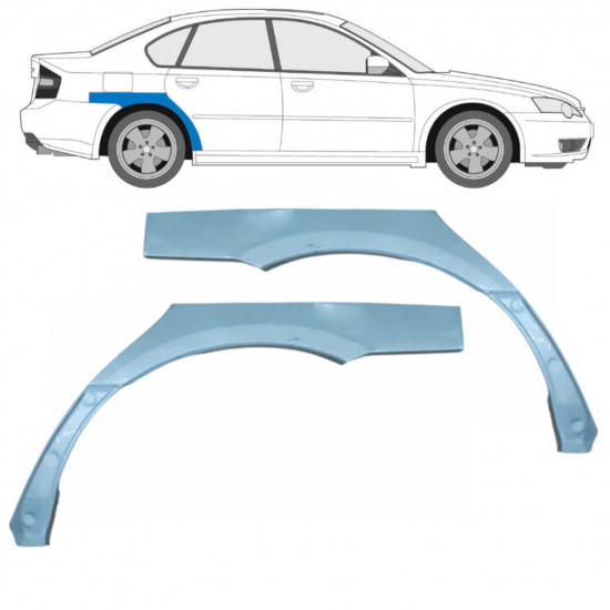 Aizmugurējā arka priekš Subaru Legacy 2003-2009 / Kreisais+Labais / Komplekts 9581