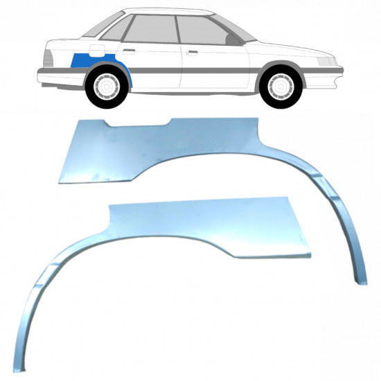 Aizmugurējā arka priekš Subaru Legacy 1989-1994 / Kreisais+Labais / Komplekts 9185