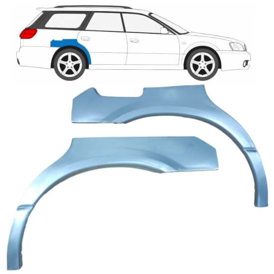 Aizmugurējā arka priekš Subaru Legacy 1998-2004 / Kreisais+Labais / COMBI / SEDAN / Komplekts 9189