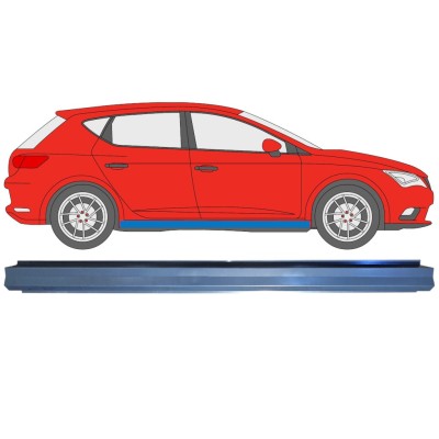 Iekšējais slieksnis priekš Seat Leon 2012-2020 / Kreisais = Labais (simetrisks) 16985