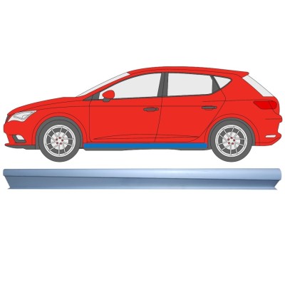Sliekšņa apakšējā daļa priekš Seat Leon 2012-2020 / Kreisā 16983