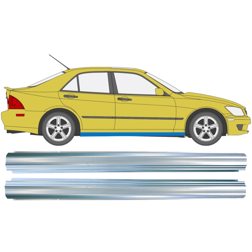 Slieksnis Priekš Lexus Is 1998-2005 / Kreisais = Labais (Simetrisks) / Komplekts 10384