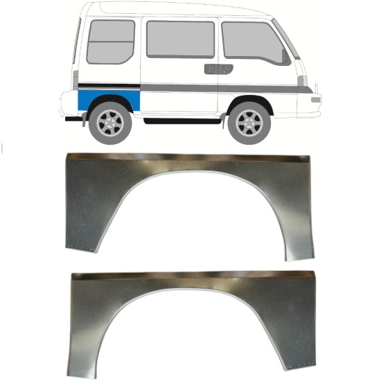 Aizmugurējā arka priekš Subaru Libero 1983-1998 / Kreisais+Labais / Komplekts 15051