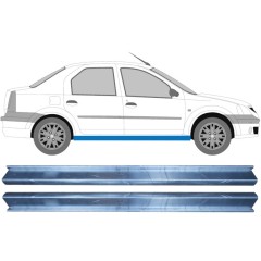 Slieksnis priekš Dacia Logan 2004-2009 / Kreisais+Labais / Komplekts 11345
