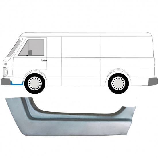 Priekšpuse durvju slieksnis  priekš Volkswagen LT 1975-1996 / Kreisā 7950