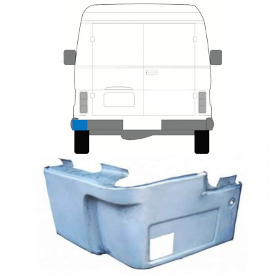 Aizmugurējais statņa stūris priekš Volkswagen LT 1975-1996 / Kreisā 11653
