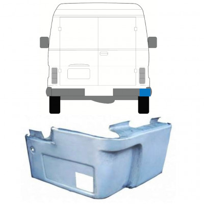 Aizmugurējais statņa stūris priekš Volkswagen LT 1975-1996 / Labā 11652