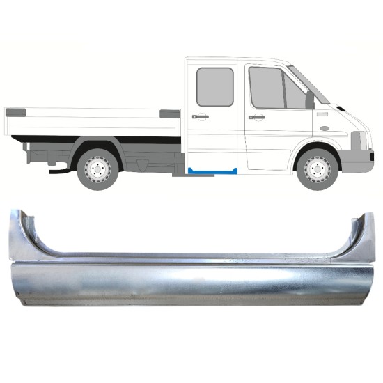 Aizmugurējo durvju slieksnis priekš Volkswagen LT 1996-2005 / Kreisais = Labais (simetrisks) 16390