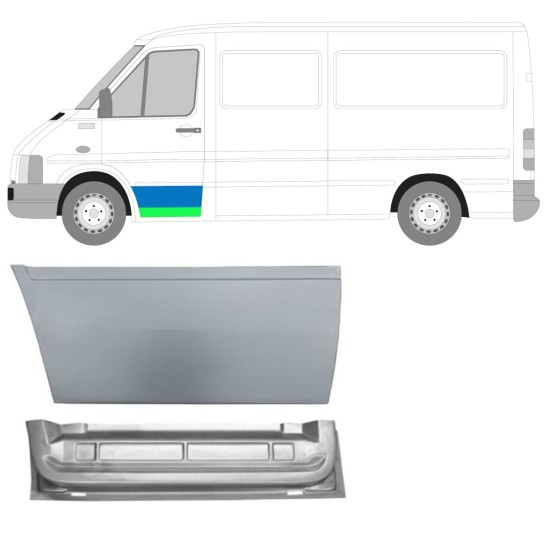 Priekšpuse durvju panelis priekš Volkswagen LT 1996-2005 / Kreisā 16558