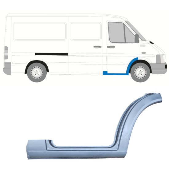 Kāpnes priekš Volkswagen LT 1996-2005 / Labā 16545