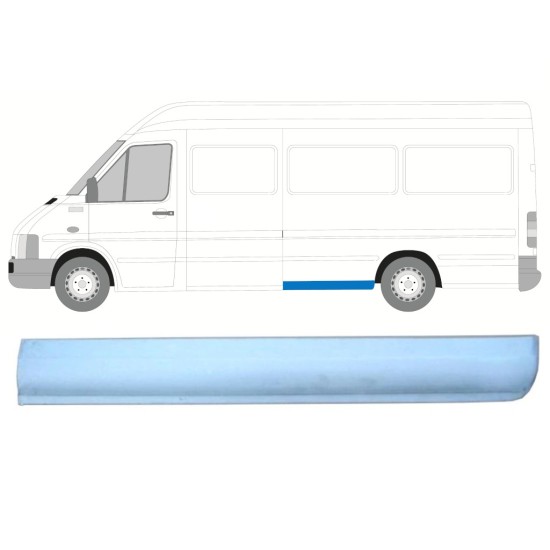 Aizmugurējā arka priekšējā apakšējā daļa priekš Volkswagen LT 1996-2005 / Kreisā 13831