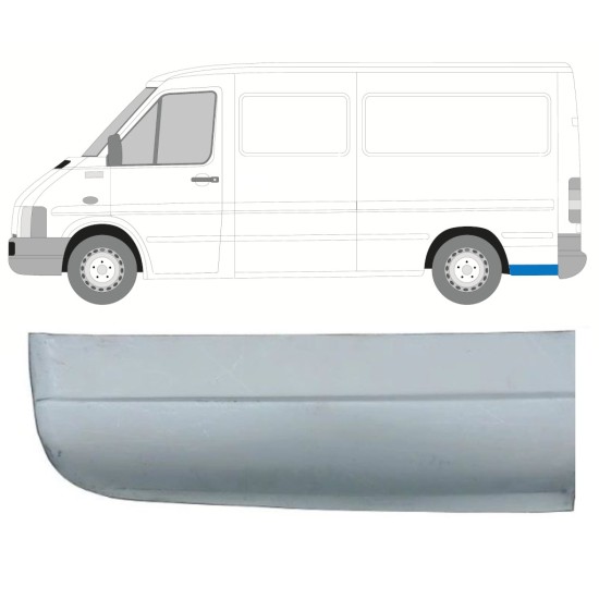 Aizmugurējā arka apakšējā daļa priekš Volkswagen LT 1996-2005 / Kreisā 13837