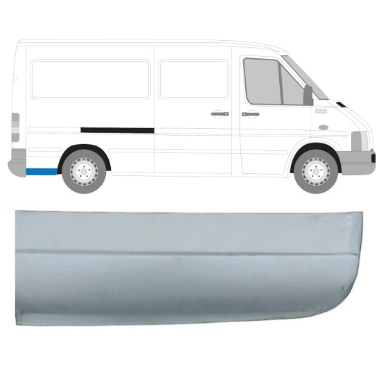 Aizmugurējā arka apakšējā daļa priekš Volkswagen LT 1996-2005 / Labā 13836