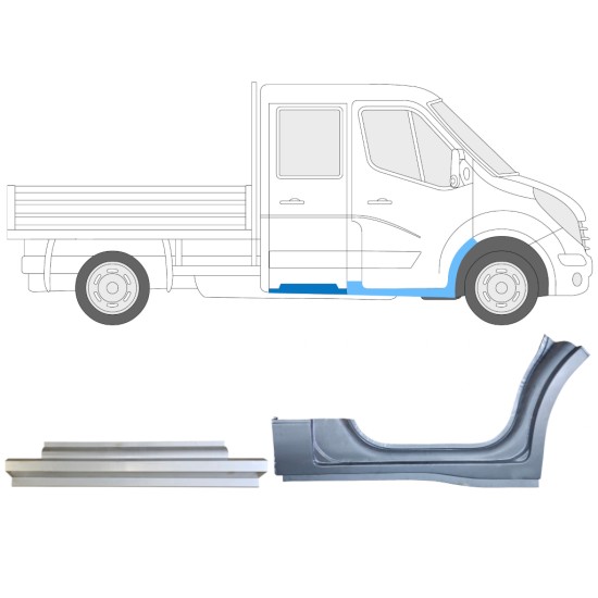 Remontdaļu komplekts priekš Renault Master 2010- / Labā / 14913 Remontdaļu komplekts priekš Renault Master 2010- / Labā / 14913