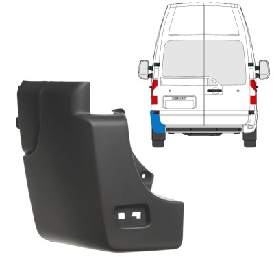 Aizmugurējā bufera stūris priekš Renault Master 2010-2024 / Kreisā 7367
