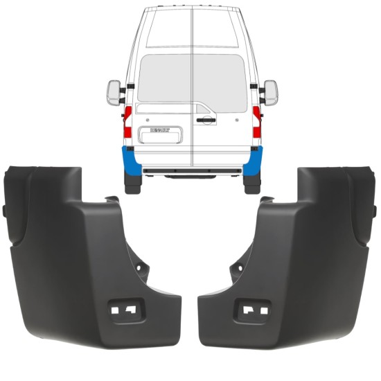 Aizmugurējā bufera stūris priekš Renault Master 2010-2024 / Kreisais+Labais / Komplekts 17238