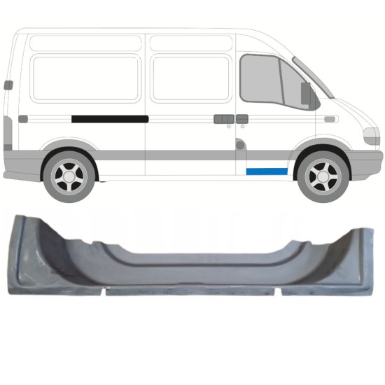 Priekšpuse durvju iekšējais panelis priekš Renault Master 1998-2010 / Labā 16861