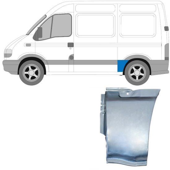 Aizmugurējā arka priekš Renault Master 1998-2010 / Kreisā 14876