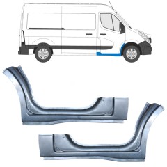 Priekšpuse durvju slieksnis priekš Renault Master 2010- / Kreisais+Labais / Komplekts 10048