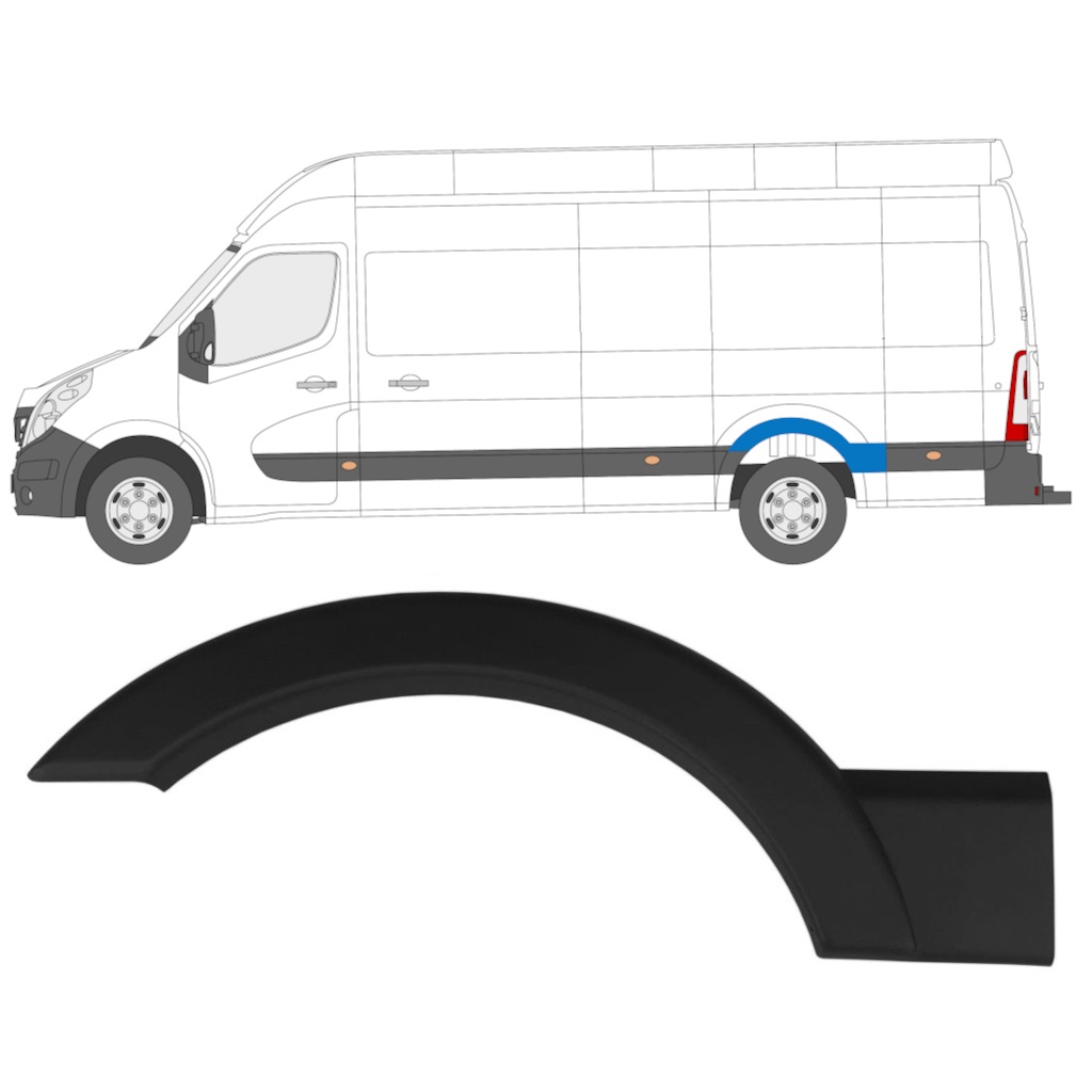 Sānu Josla Priekš Renault Master 2010- / Kreisā 10915