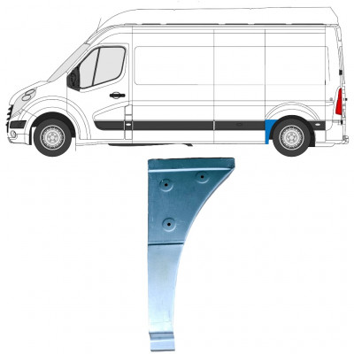 Aizmugurējā arka priekšējā daļa priekš Renault Master 2010- / Kreisā 12849