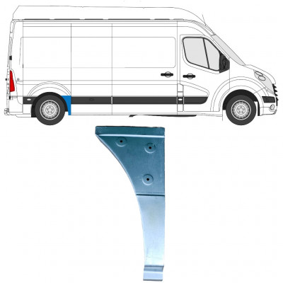 Aizmugurējā arka priekšējā daļa priekš Renault Master 2010- / Labā 12848