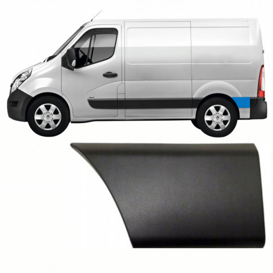 Aizmugurējā sānu josla aiz riteņa priekš Renault Master 2010- / SWB / Kreisā /  8708