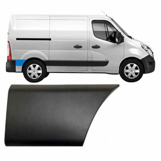 Aizmugurējā sānu josla aiz riteņa priekš Renault Master 2010- / SWB / Labā /  8707