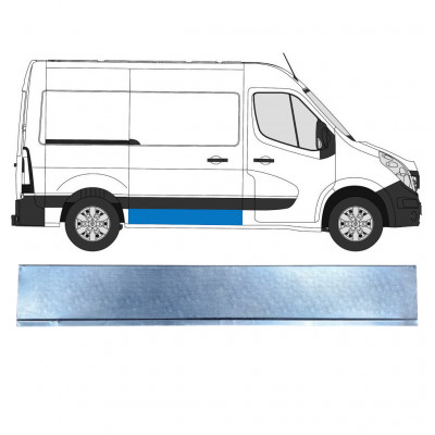 Bīdāmo durvju apakšējā loksne priekš Renault Master 2010-  / L1 / Labā 5957