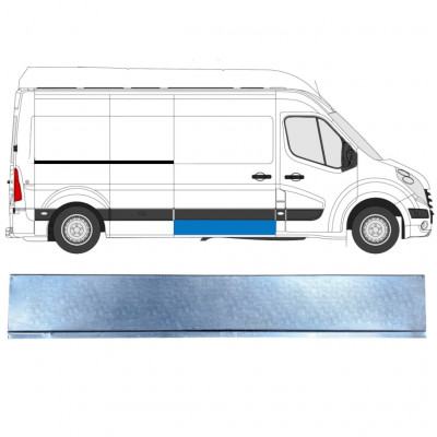 Bīdāmo durvju apakšējā loksne priekš Renault Master 2010- / Labā 12649